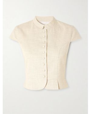 D'Estree Amoako Paneled Woven Top - Natural