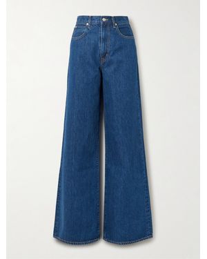 SLVRLAKE Denim Eva High-Rise Wide-Leg Jeans - Blue