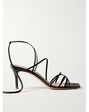 Gianvito Rossi 85 Leather Sandals - Metallic