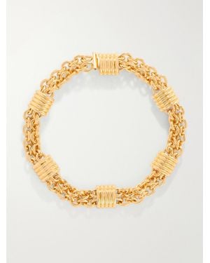 DEHANCHE Hollyhock-Plated Chain Necklace - Metallic