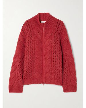 Brunello Cucinelli Cardigan Aus Einer Alpakawollmischung - Rot