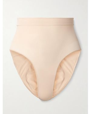 Skims Seamless Sculpt Mid Waist Brief – Sand – Höschen - Natur