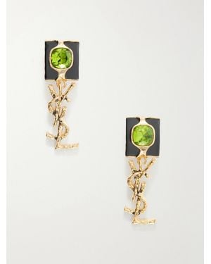 Saint Laurent Tone Earrings - Blue