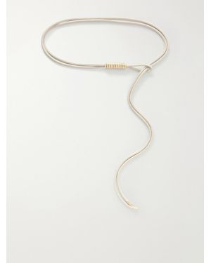 Kallmeyer Lowell Embellished Leather Belt - White