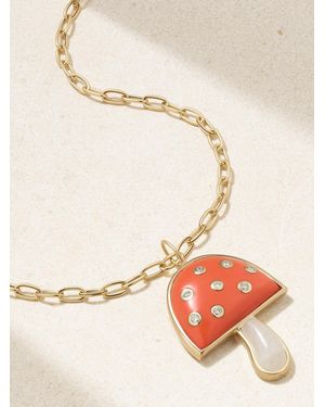 Brent Neale Magic Mushroom Large 18-Karat Multi-Stone Necklace - Natural
