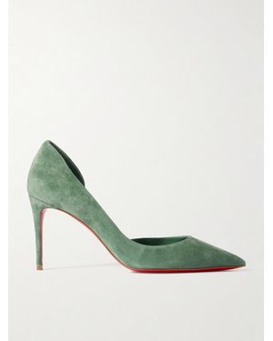 Christian Louboutin Escarpins En Daim Iriza 85 - Vert