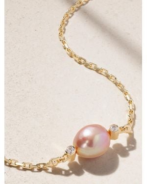 UNIFORM OBJECT Machina 18-Karat, Pearl And Diamond Necklace - Natural