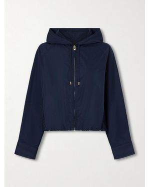 Alaïa Hooded Shell Jacket - Blue