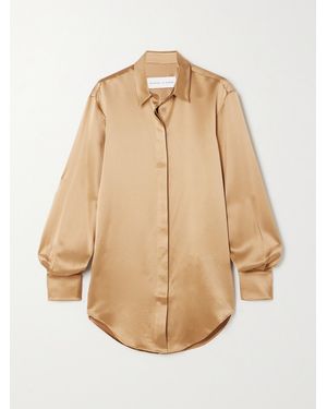 Michael Lo Sordo Silk-Satin Shirt - Natural