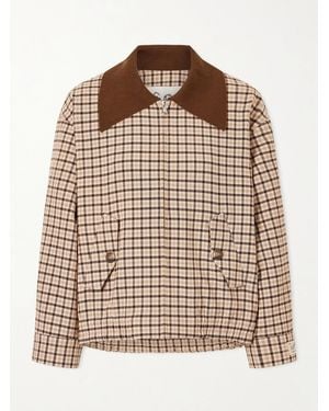 Sea Savannah Plaid Jacket - Brown