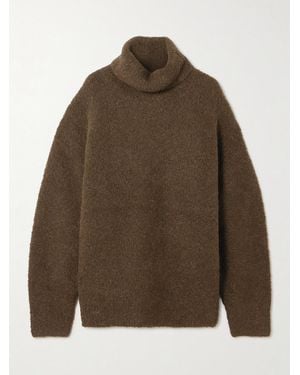 TOTEME Bouclé Turtleneck Jumper - Brown
