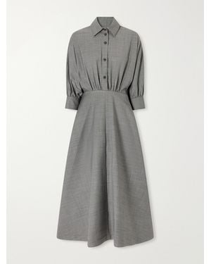 Altuzarra Eleanor Wool-Blend Midi Dress - Gray