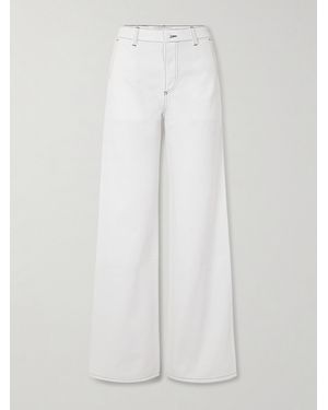 LIBEROWE Alba High-Rise Wide-Leg Jeans - White
