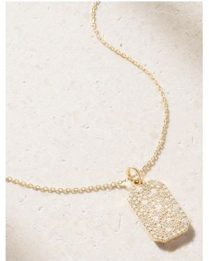 STONE AND STRAND Hold Me 14-Karat Diamond Necklace - Natural