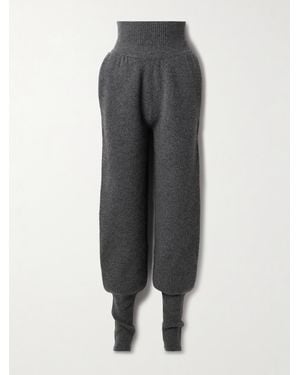Altuzarra Colvig Ribbed Merino Wool Tapered Trousers - Grey