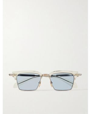 Jacques Marie Mage Alin Acetate And-Tone Square-Frame Sunglasses - Metallic