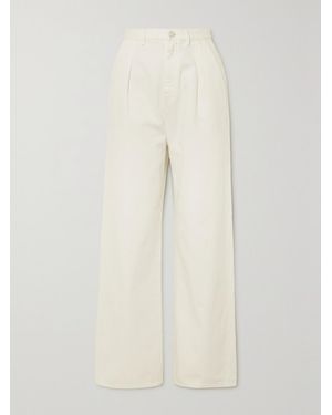 Loulou de Saison Net Sustain Attu High-Rise Wide-Leg Organic Jeans - White