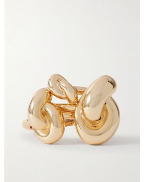 Jennifer Fisher Knot Set Of Three-Plated Rings - Natural