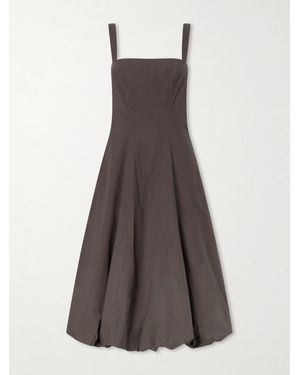 Proenza Schouler Ella Cotton-Poplin Midi Dress - Brown