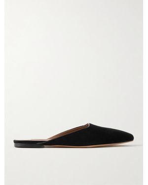 Emme Parsons Mules Aus Veloursleder - Weiß