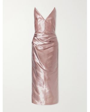 Maticevski Saucy Minx Taffeta Dress - Pink