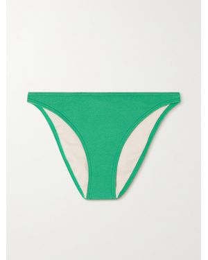 Peony Net Sustain Bikini-Höschen Aus Recyceltem Stretch-Crêpe - Grün