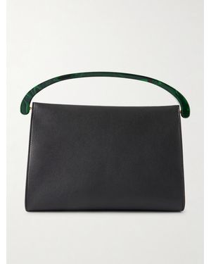 Dries Van Noten Leather Shoulder Bag - Black