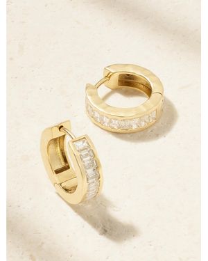 Octavia Elizabeth 18-Karat Diamond Hoop Earrings - Natur