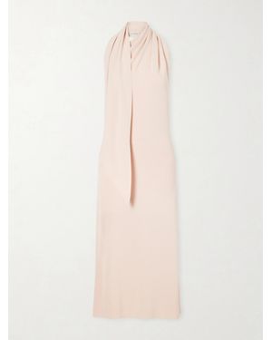Altuzarra Mitchell Tie-Detailed Jersey Midi Dress - Natural
