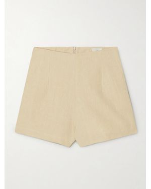 LeKasha Net Sustain Ezbet Organic Linen Shorts - Natural