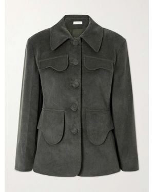D'Estree Tamara Cotton-Blend Corduroy Blazer - Green