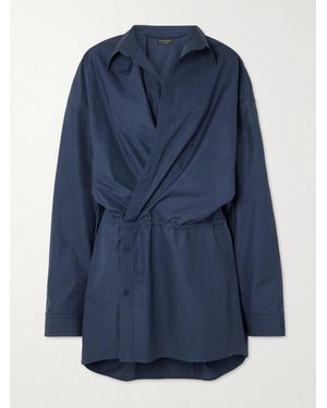 【関税＆送料込み】Balenciaga Dress Balenciaga BB Monogram Wrap Dress | Grey | FARFETCH HK