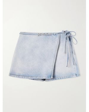 Loewe Paula's Ibiza Straight-Leg Denim Shorts - Blau