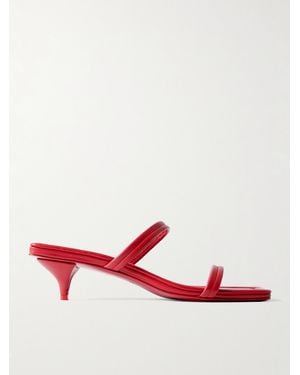 St. Agni Sandalen Aus Leder - Rot