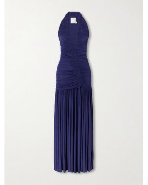 Christopher Esber Orion Gathered Jersey Gown - Blue