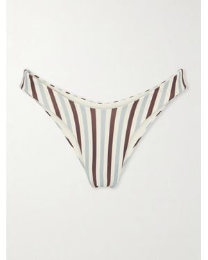 Haight Leila Striped Bikini Briefs - Natural