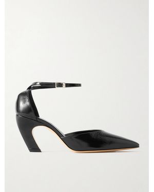 Le Monde Beryl Victoria Leather Court Shoes - White