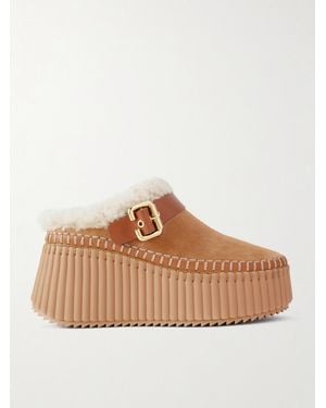 Chloé 'Nama' Sabots - Brown