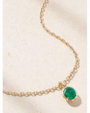 Anita Ko 18-Karat- Emerald And Diamond Necklace - Natural