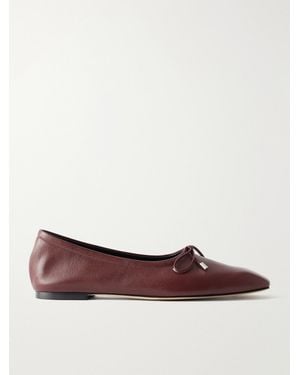 Aeyde Nomi Leather Ballet Flats - Brown