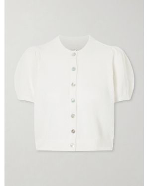 Doen Anisa Wool-Blend Cardigan - White