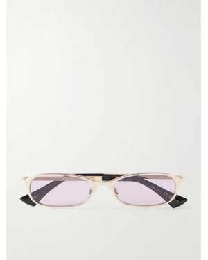 Saint Laurent Sl 934 Mia Round-Frame-Tone Sunglasses - Natural