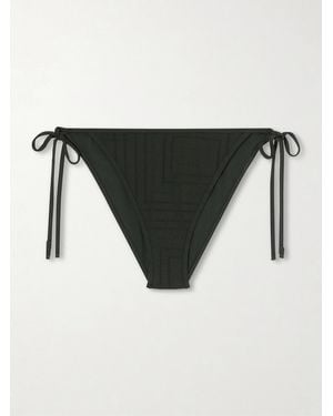 TOTEME Monogram Bikini Brief - Black