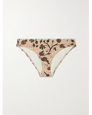 Ulla Johnson Dani Printed Bikini Briefs - Natural