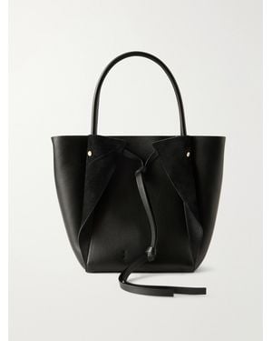 Gabriela Hearst Marija Small Suede And Leather Tote - Black