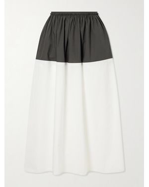 Proenza Schouler Nyla Cotton-Poplin Midi Skirt - Black