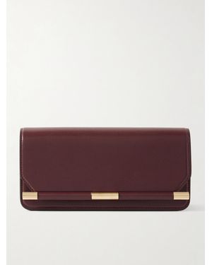 Victoria Beckham 202 Leather Clutch - Purple