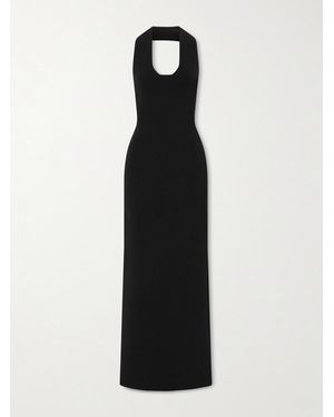 KHAITE Mahi Knitted Halterneck Maxi Dress - Black
