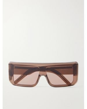 Rick Owens Documta Square Frame Acetate Sunglasses - Pink