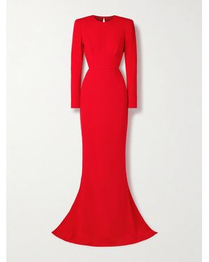 Stella McCartney Robe Aus Crêpe Mit Rückenausschnitt - Rot